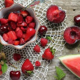 Ruby Red Glazed Fruit Salad