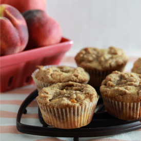 Peach Crumb Muffins