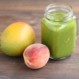 Peach Kale Mango Smoothie