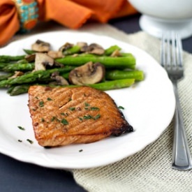 Teriyaki Salmon w/Sesame Asparagus
