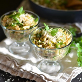 Orzo with Zucchini and Sweet Corn