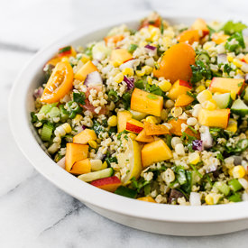 Summer Corn and Nectarine Tabbouleh