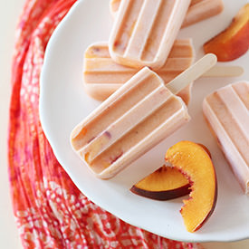 Peaches & Cream Popsicles