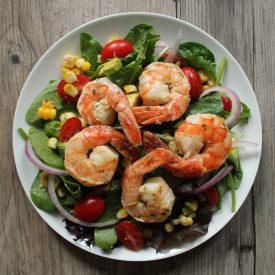 Summer Salad with Grilled Shrimp