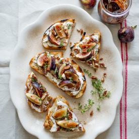 Fig and Ricotta Bruschetta