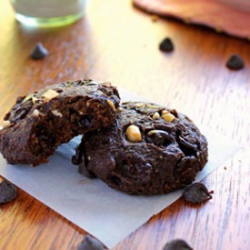 Double Chocolate Peanut Cookies
