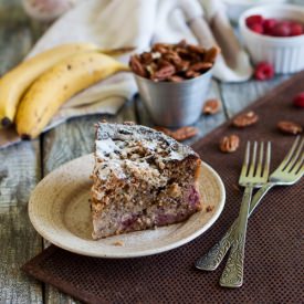 Banana Raspberry Cake