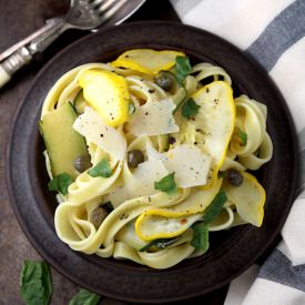 Pattypan Sqush Pasta