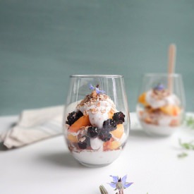 Blackberry Peach Parfait
