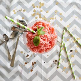Strawberry & Mint Granita