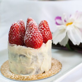 Choc & Strawberry Layer Cake