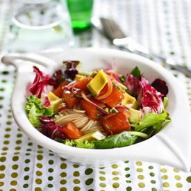 Salmon Poke and Avocado Pasta