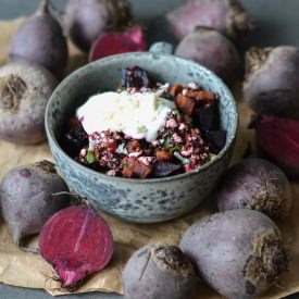 Quinoa and Beet Hotpot