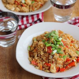 Orange Chicken Cauliflower Rice