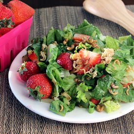Crunchy Romaine Strawberry Salad