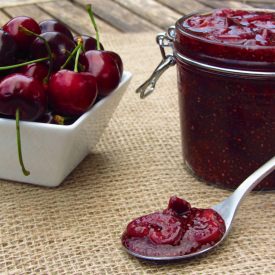 Dark Cherry Chia Jam