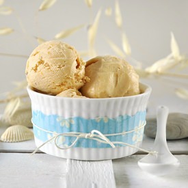 Caramelized Peach Frozen Yogurt