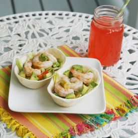 Shrimp Salad Soft Tacos
