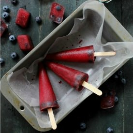 Blueberry Pomegranate Hibiscus Pops