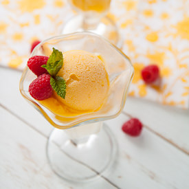Two Ingredient Mango Sorbet