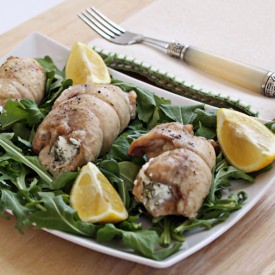 Chicken Roll Ups with Goat Cheese