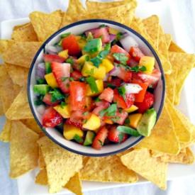 Peach and Avocado Salsa