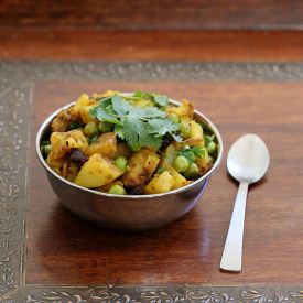 Potato Pea Stir Fry with Cilantro