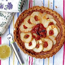 Pears Caramel Pie