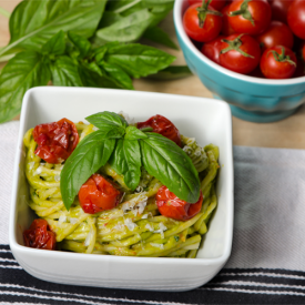 Avocado Pesto and Tomato Pasta