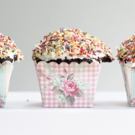 Chocolate Cupcakes with Sprinkles