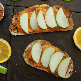 Biscoff, Apricot, and Apple Toast