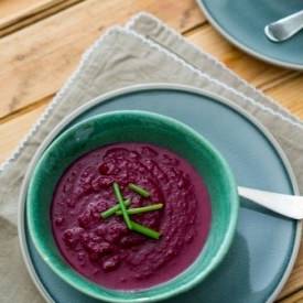 Balsamic Roasted Beetroot Soup