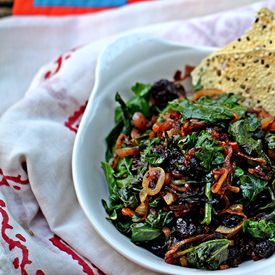 Kale with Caramelized Onions