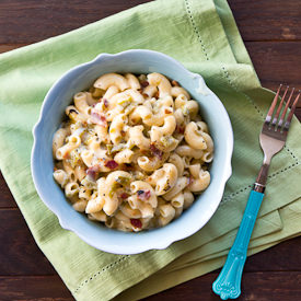 Hatch Chile and Bacon Mac & Cheese