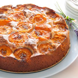 Apricot, Walnut and Lavender Cake