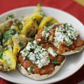 Roasted Red Pepper Bruschetta