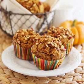 Soft Whole Wheat Pumpkin Muffins