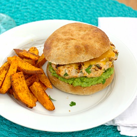 Cheddar Jalapeno Chicken Burgers