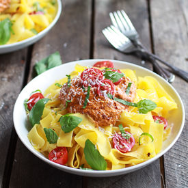 Creamy Cashew Tomato Pasta