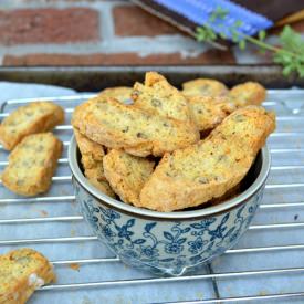 Parmesan & Herb Walnut Biscotti