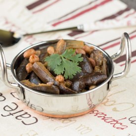 Brinjal Drumstick Peanut Curry