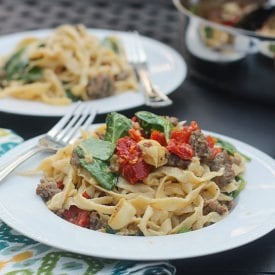 Fettuccine w/ Sweet Vermouth Sauce