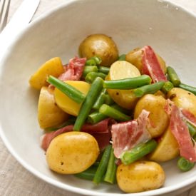 New Potato, Bean and Iberico Salad