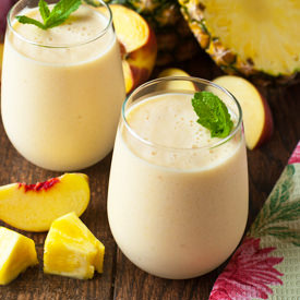 Fresh Peach Pineapple Smoothie