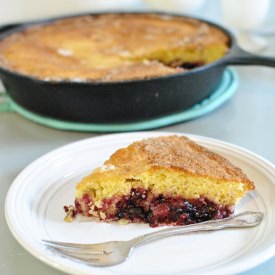Blackberry Cornmeal Cake