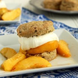 Peach Shortcakes and Lavender Biscuits