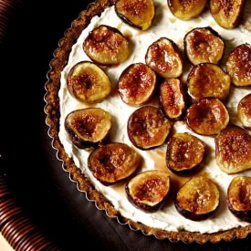 Cheesecake Tart with Caramelised Fig
