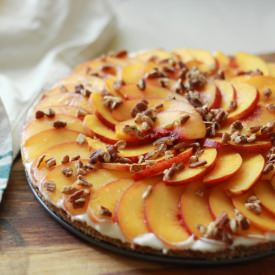 Peach and Creme Fraiche Tart