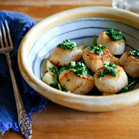 Seared Scallops with Gremolata