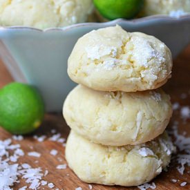 Chewy Coconut Key Lime Cookies